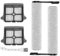 HUAPX Rouleau de Brosse de Rechange et Filtre HEPA pour Tineco Floor One S6 FW110700DE Accessoires pour Aspirateur sec et Humide,2 Rouleaux de Brosse,2 Filtres,1 Brosse de Nettoyage