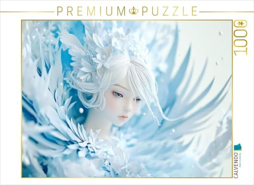 Puzzle · EIN Motiv aus dem Kalender Das leise Lachen der Feen | Die kleine Eisfee liebt den Winter mit seinen weißen Schneeflocken · 1000 Teile · Lege-Größe 64 × 48 cm · CALVENDO Puzzle
