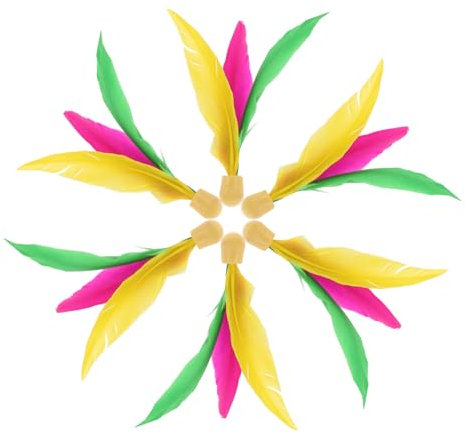 OSOLADY Federballset Jianzi Mit Langem Haar Hochelastischer Gummikopf Dreifache Konstruktion Für Kinder Und Erwachsene Outdoor Unterhaltung Und Parkspiele