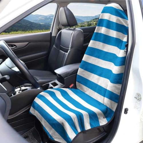 Hixingo Sitzschoner Auto Vordersitze Frottee, Autositzschoner Universal - Sitzbezug Auto Vordersitze Mikrofaser Schweißfest und Maschinenwaschbar, Sport Hobby - 1pcs