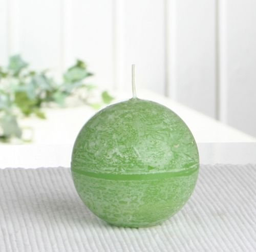 CandleCorner Rustik-Kerzen, 6 cm Ø, Apfelgrün