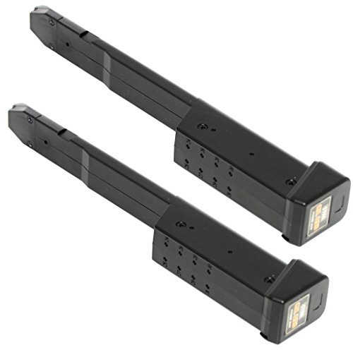Airsoft Softair Ausrüstung CYMA 2pcs Packung 100rd Lange Magazin für Tokyo Marui G18C CM030 CM122 CM123 CM126 CM127 CM131 CM132 AEG Schwarz