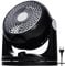 Woozoo, Ventilador de mesa silencioso, potente y portátil, 23m², Alcance 12m, Oscilación, inclinación vertical, Habitación - Woozoo PCF-HD18 - Negro
