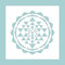 Zita's Creative Schablone 24,5x24,5cm - Sri Yantra. Schablone, Stencil
