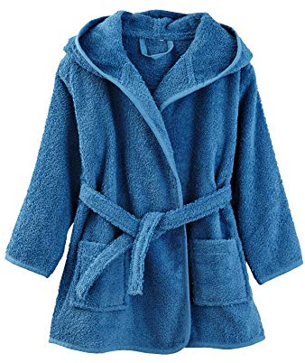 VERTBAUDET Peignoir De Bain Enfant Uni À Capuche Éponge