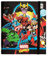 Grupo Erik: Raccoglitore A4 Marvel Comics Avengers, Raccoglitore a 4 anelli con elastico e copertina rigida in cartone, 32 x 27,5 cm, Cartella Portadocumenti A4, Raccoglitore Marvel