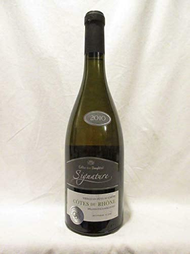 côtes du rhône cellier des dauphins signature - fût de chêne blanc 2010 - rhône france