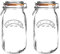 Kilner Clip Top Round Glass Jar 3 Liter Clear/Transparent (Pack of 2)