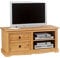 IDIMEX TV Lowboard Tequila, Kiefer massiv im Landhausstil, TV Board aus Massivholz nut 2 Schubladen
