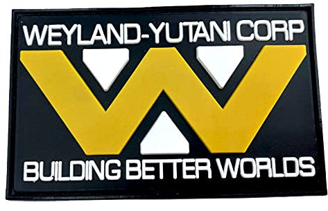 Weyland Yutani Building Better Worlds Airsoft PVC Klett Emblem Abzeichen Patch