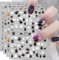JMEOWIO 12 Sheets Halloween Nail Art Stickers Decals Self-Adhesive Cute Ghost Nail Supplies Nail Art Design Decoration Accessories