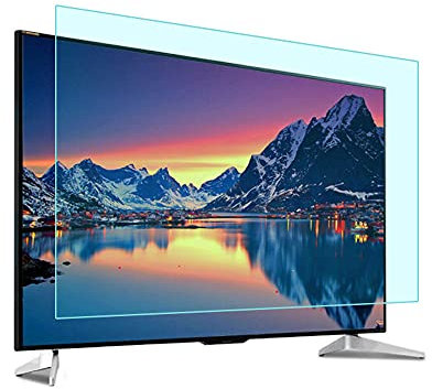 Anti-Glare TV Screen Protector, PET Material Anti-Fingerprint Film/Anti-Reflection/Anti-Blue Light Filter for LCD, LED, OLED & QLED 4K HDTV,481058 * 597mm