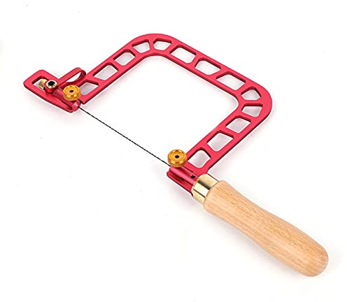Wincal Seghetto da traforo - Mini seghetto alternativo multifunzionale da 3 pollici per la lavorazione del legno, sega a mano in plastica per legno con filo a U, per tagliare il legno,sega per metallo