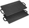 Plancha de Hierro Fundido Pre-sazonado, Reversible, con Asas Integrales, para Cocina de Inducción, Gas, Horno y Barbacoa