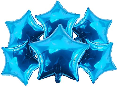 Stern Folienballon, Folien Luftballon Sterne, Sternluftballons, 18 Zoll Luftballons Geburtstag Party Dekoration, für Hochzeit Geburtstag Verlobung Party Dekorationen, 25 Stück, Blau