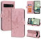 CASAFUNY Custodia Google Pixel 6a, Cover Google Pixel 6a, Custodia Pelle Protettiva Portafoglio Magnetica Flip Case Libro per Google Pixel 6a 5G (6,1 pollici), Rosa