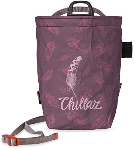 Chillaz Feather Chalkbag Lila - Robuster Cooler Chalkbag, Größe One Size - Farbe Burgundy