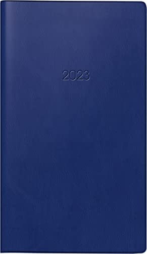 BRUNNEN Wochenkalender Modell 758 2024 1 Seite = 1 Woche Blattgröße 8,7 x 15,3 cm dunkelblau