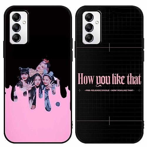 nurkorki 2er-Pack Blackpink Handyhülle für Samsung Galaxy A14 5G, 6.8 Zoll, Kpop Muster, Schutzhülle, Kratzfest, Stoßfest, TPU, Transparent, Unisex, Jugendliche