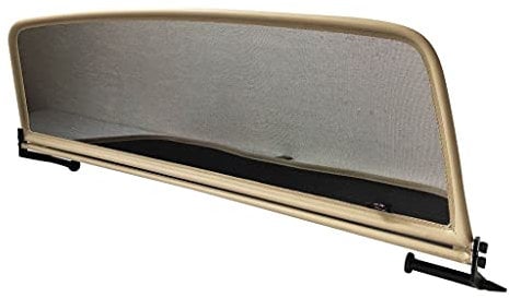 PureWind Windschott kompatibel mit VW New Beetle Baujahr 2002-2012 (Beige) – Windschott Universal mit Schnellverschluss ohne Tasche