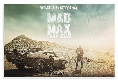 Filmposter Mad Max Fury Road (23) Poster, Kunstdruck, Wand-Foto, Malposter zum Aufhängen, Familiendekoration, 30 x 45 cm