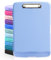 DMFLY Klemmbrett mit Aufbewahrung, robuste Clipboards mit Stifthalter, A4 Kunststoff-Klemmbretter mit Fach, starke Klemmbretter mit niedrigem Profil-Clip, ideal für die Arbeit (Light Blue)