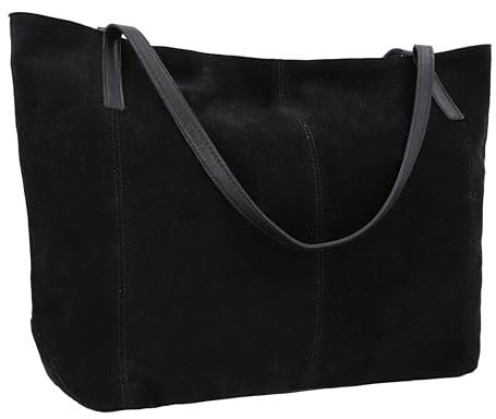 Gusti Sienna Z. Shopper Handtasche Umhängetasche Riementasche Schultertasche Unitasche Bag Shopping Tasche Ledertasche Damen Schwarz Leder