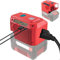 TPDL 200W Akku Wechselrichter für Einhell 18V Akku，DC 18V auf AC 220V Spannungswandler Konverter Pure Sine Wave Akku Adapter mit USB Type-C, 200LM LED Lampe für Einhell 18V Lithium Ionen Akku