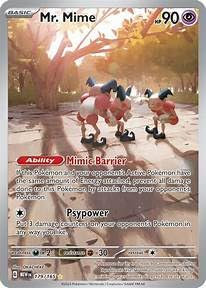 Pokemon - Mr. Mime 179/165 - Pokemon 151 - Illustration Art Rare - Single Card
