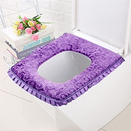 ArinkO wasserdichtes, gepolstertes, quadratisches Toilettensitzkissen – universelle Passform, Reißverschluss, Vier-Jahreszeiten-Design (Black-Soul Eater1)