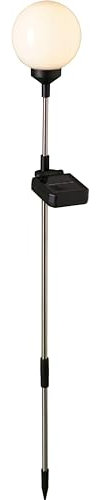Northpoint LED Solar Gartenstäbe Außenbereich automatische Beleuchtung umweltfreundlich einfache Installation wetterbeständig Kugel weiß