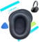 Lambskin XM3 XM4 XM5 Ohrpolster für Sony WH-1000XM3 WH-1000XM4 WH-1000XM5 Kopfhörer Ersatz 1000 XM 3 4 5 Echt Schaffell Leder Ohrpolster Kissen Ohrenschützer Cups Abdeckungen (Sony XM5 Schwarz)