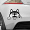Rakelfix Süßer Husky winkend ciao ciao Aufkleber Sticker Größe&Farbe wählbar Autoaufkleber Lack Scheibe