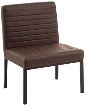 Woodkings XXL Stuhl Wingston | Schwerlaststuhl bis 250kg I Kunstlder I ideal für Esszimmer, Büro, Wartebereich | Stabil (braun)