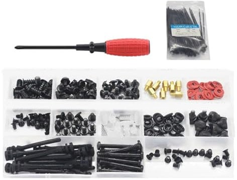 YiQinzcxg Computer Screws Motherboard Standoffs Assortment Set With Storage Case Screwdriver Tool PC Computer Mount Screws