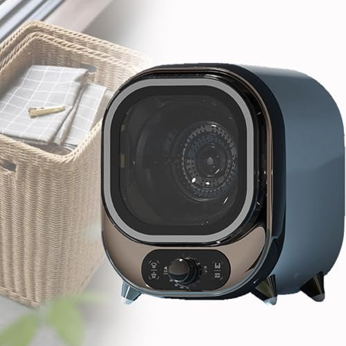 Spdazzleburst Mini Electric Clothes Dryer, Small Condenser Tumble Dryer, Vented Tumble Dryer, 0.8kg Capacity, Compact, for Home, Apartments and Rvs,Brown