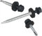 PAROTEC Trapezblechschrauben 4.8mm x 35mm, 250 Stück Selbstschneidende Schrauben mit EPDM Dichtscheibe Dichtung, Selbstschneidende Selbstbohrende Bohrschrauben Sechskantkopf, RAL 7016 Anthrazit