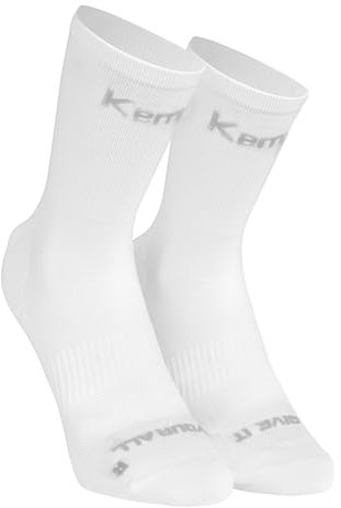 Kempa Herren Stmnt No Pain Glory Sport-Socken, Weiß/silber Grau, 36-40 EU
