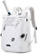 UTIAMIAOGONGO Tennisrucksack Tennistasche für Herren Damen Hält 2 Schläger mit Schuhfach, Große Padel Racket Tasche für Badminton Schläger, Weiß
