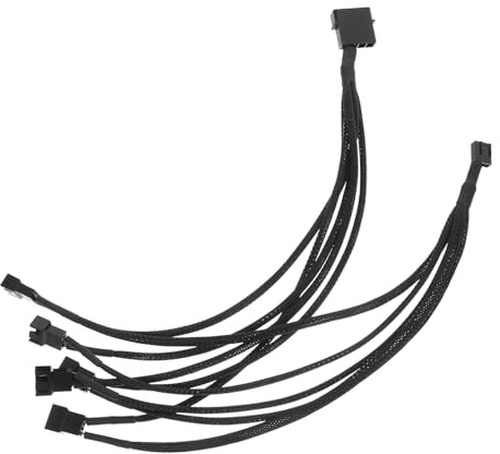 CHICAMPERA Splitter Kabel Für Pc-lüfter Fach Fan Extension Adapter Für Verbesserte Kühlung Kompatibel Mit Verschiedenen Lüftermodellen Installieren Und Langlebig