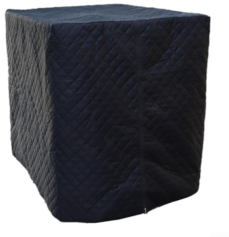 IBC Tankabdeckung Wasserdicht 1000L Winter Outdoor IBC Tank Warm Cover mit Reißverschluss, Frostsichere Wärmedämmung & UV-Schutz (schwarz)