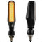 evermotor Blinker Motorrad, Universelle 12V led blinker motorrad e geprüft E24, 1,2W Hohe Helligkeit Amber Licht, M10 Gewinde(2er-Set)