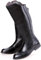 Stivali da Uomo in Pelle Alti al Ginocchio Stivali da Equitazione Stage Performae Calzature Gamba Larga metà Polpaccio, Black, 38 EU