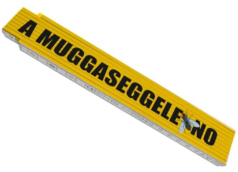 speecheese Meterstab aus Holz Spruch: Schwaben aus Holz mit A Muggaseggele | no Lustige Geschenkidee für Handwerker und Heimwerker
