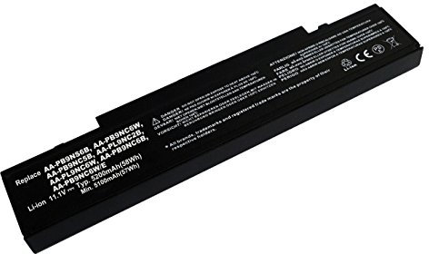 11,10V 4400mAh Batterie de remplacement pour Samsung NP-R540, NP-SF411, P210, P460, Q210, Q320, R460, R505, R510, R540, R610, R700, R710, R780, RF511, RV409, RV509, SF410, X360, X460 Serien, passt pour Batterietyp AA-PB9NC5B, AA-PB9NC6B, AA-PB9NC6W, AA-PB9NC6W/E, AA-PB9NS6B, AA-PL9NC2B, AA-PL9NC6W