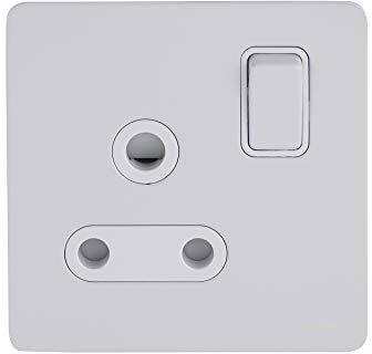 Schneider Electric GU3490WPW Ultimate - Enchufe doble sin tornillos con placa plana, 15 A, 15 A, lacado blanco con inserto blanco