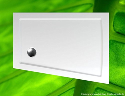 Receveur de douche 120 x 90 Receveur 90 x 120 trapèze Receveur de douche Oblique 120 x 90/70 x 3 cm