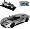 Ford GT 2017 Coupe Silber mit Schwarzen Streifen 1/18 Maisto Modell Auto