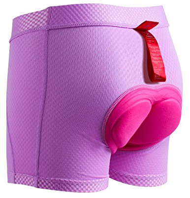 Santic Radhose Damen Radlerhose Damen Kurz Gel Fahrradunterwäsche Damen Viola XL