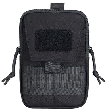 EXCELLENT ELITE SPANKER Tactical Molle Pouch EDC Pocket Organizer Tools Utility Waist Bag(Black)
